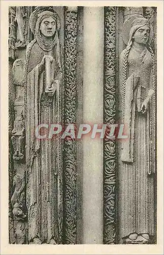 Cartes postales Cathedrale de Chartres Reine de Juda Portail Royal XIIe Siecle
