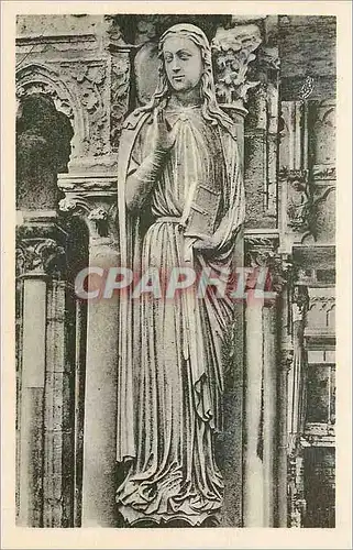 Ansichtskarte AK Cathedrale de Chartres Sainte Modeste XIIIe Siecle