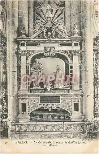 Cartes postales Amiens La Cathedrale Mausolee de Guillin Lucas par Blasset