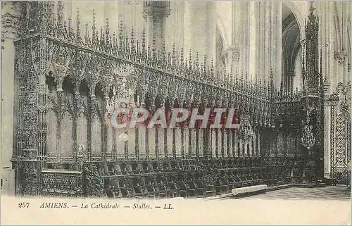 Ansichtskarte AK Amiens La Cathedrale Stalles