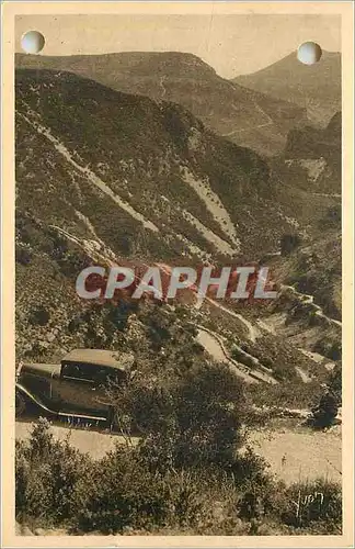 Cartes postales Vallee de la Vis Les Gorges et les Lacets de la Route de St Maurice d'ou part le Chemin du Cirqu