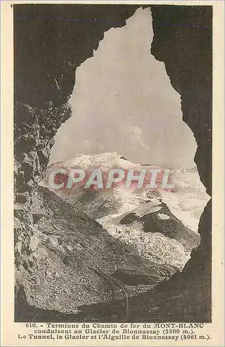 Cartes postales Terminus du Chemin de Fer du Mont Blanc Conduisant au Glacier de Bionnassay (2800 m)