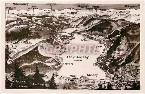 Cartes postales moderne Lac d'Annecy Vallee de l'Arty