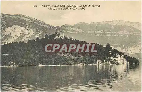 Ansichtskarte AK Environs d'Aix les Bains Le Lac du Bourget Chateau de Chantillon