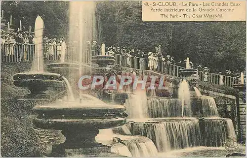 Ansichtskarte AK St Cloud Le Parc Les Grandes Eaux Partie Interieure de la Grande Cascade