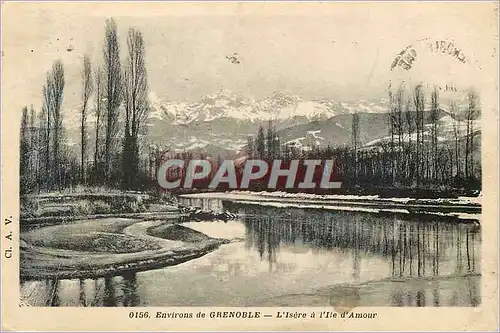 Ansichtskarte AK Environs de Grenoble L'Isere de l'Ile d'Amour