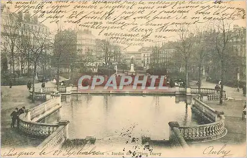 Cartes postales Dijon Jardin de la Place Darcy (carte 1900)