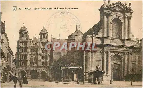 Cartes postales Dijon Eglise Saint Michel et Bourse du Commerce