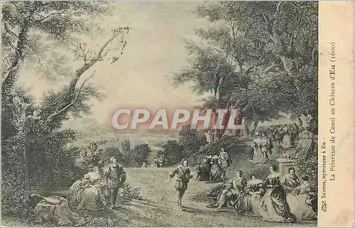 Cartes postales La Princesse de Conti au Chateau d'Eu (1600)