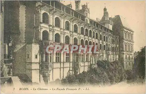Cartes postales Blois Le Chateau La Facade Francois 1er