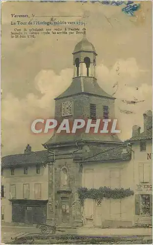 Cartes postales Varennes La Tour de l'Horloge Retablie