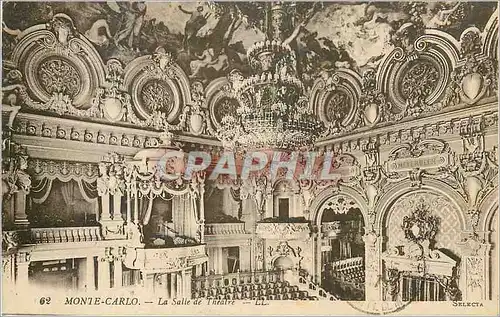 Cartes postales Monte Carlo La Salle de Theatre