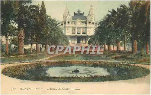 Cartes postales Monte Carlo L'Entree du Casino