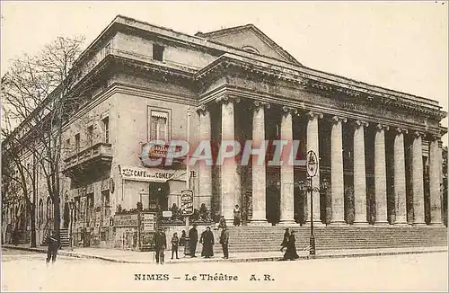 Cartes postales Nimes Le Theatre Cafe du commerce