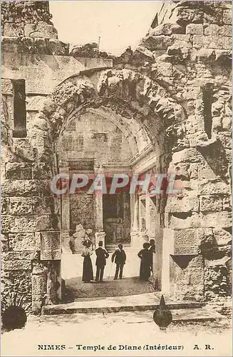 Ansichtskarte AK Nimes Temple de Diane (Interieur)