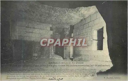 Cartes postales Loches (I et L) Au Donjon