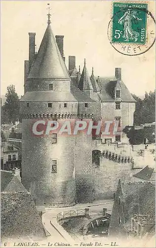 Cartes postales Langeais Le Chateau Facade Est