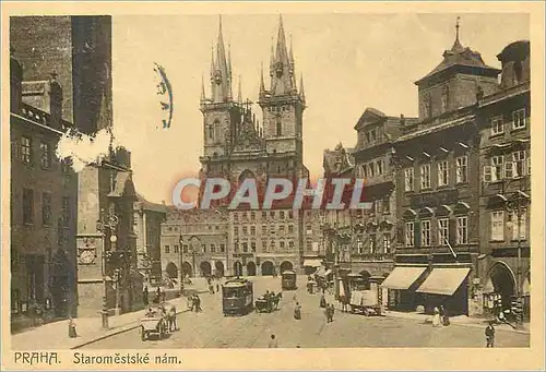 Cartes postales Praha Staromestske Nam Tramway