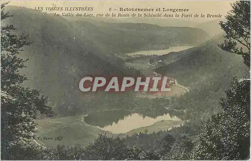 Ansichtskarte AK Retournemer et Longemer Les Vosges Illustrees La Vallee des Lacs