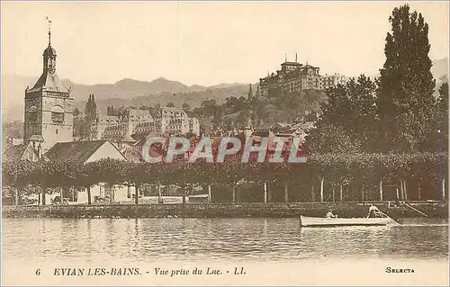 Ansichtskarte AK Evian les Bains Vue prise du Lac