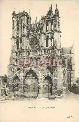 Cartes postales Amiens La Cathedrale