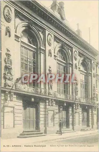 Cartes postales Amiens Theatre Municipal