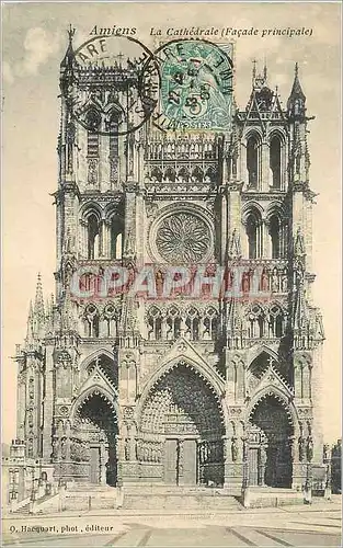 Ansichtskarte AK Amiens La Cathedrale (Facade principale)