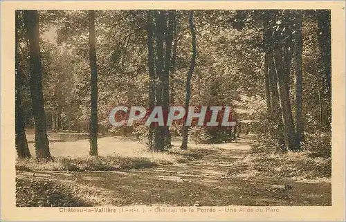 Cartes postales Chateau de Valliere (I et L) Chateau de la Perree Une Allee du Parc