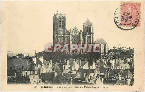 Ansichtskarte AK Bourges Vue Generale prise du Palais Jacques Coeur