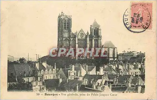 Cartes postales Bourges Vue Generale prise du Palais Jacques Coeur