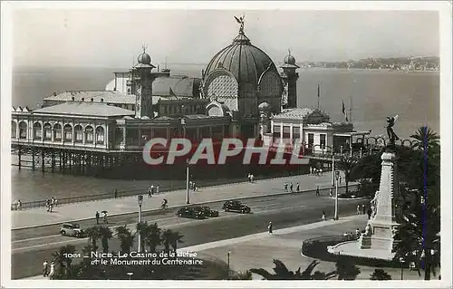 Moderne Karte Nice Le Casino de la Jetee et le Monument du Centenaire