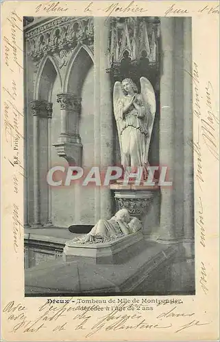 Cartes postales Dreux Tombeau de Mlle de Montpensier Decedee a l'Age de 2 ans
