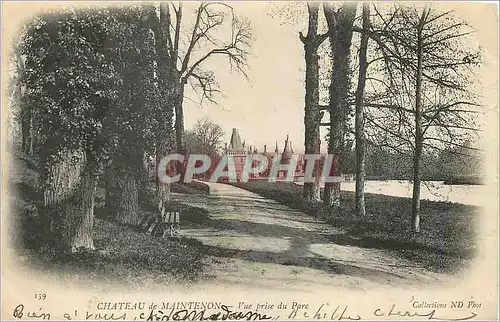 Cartes postales Chateau de Maintenon Vue prise du Parc