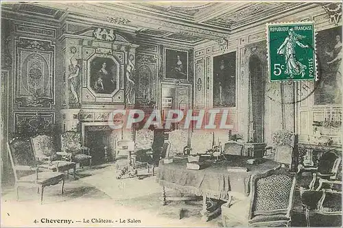 Cartes postales Cheverny Le Chateau Le Salon