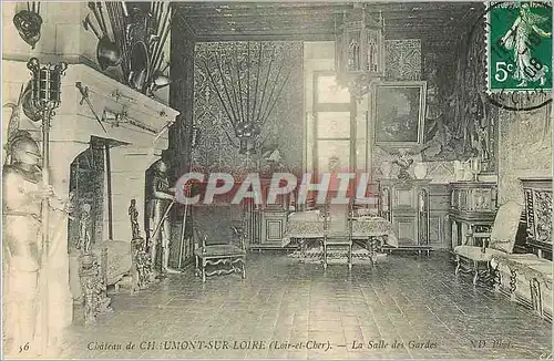 Cartes postales Chateau de Chaumont sur Loire (Loir et Cher) La Salle des Gardes