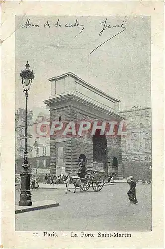 Cartes postales Paris La Porte Saint Martin