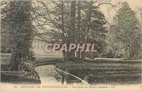 Ansichtskarte AK Chateau de Fontainebleau Vue prise au Jardin Anglais