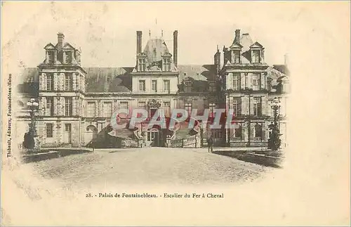 Cartes postales Palais de Fontainebleau Escalier du Fer a Cheval