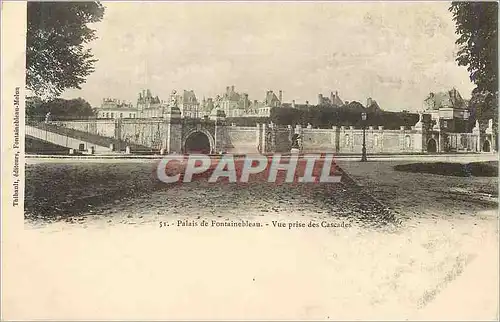 Ansichtskarte AK Palais de Fontainebleau Vue prise des Cascades