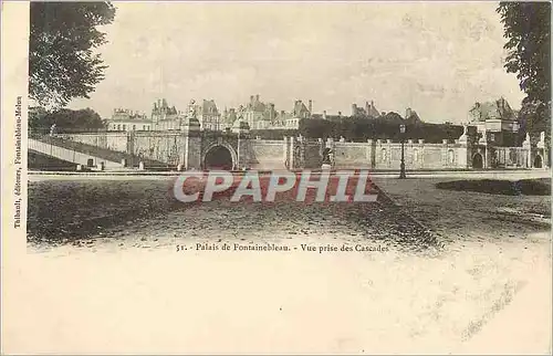 Cartes postales Palais de Fontainebleau Vue prise des Cascades