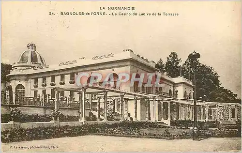 Cartes postales Bagnoles de l'Orne La Normandie Le Casino du Lac vu de la Terrasse