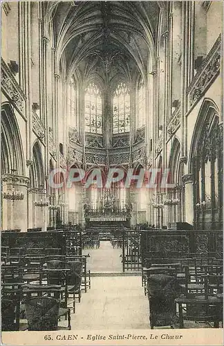 Cartes postales Caen Eglise Saint Pierre LE Choeur