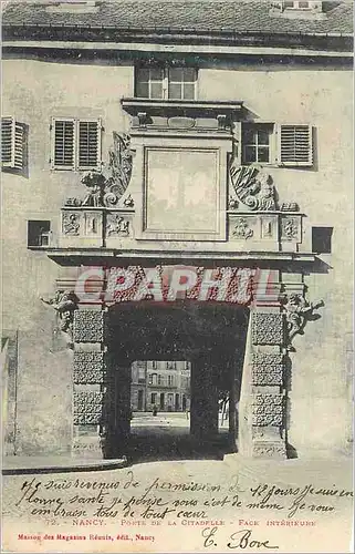 Cartes postales Nancy Porte de la Citadelle Facade Interieure