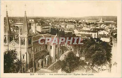 Ansichtskarte AK Vichy Vue Panoramique sur l'Eglise Saint Louis