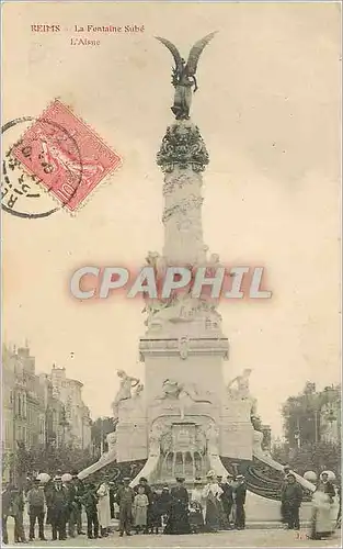 Cartes postales Reims La Fontaine Sube L'Aisne