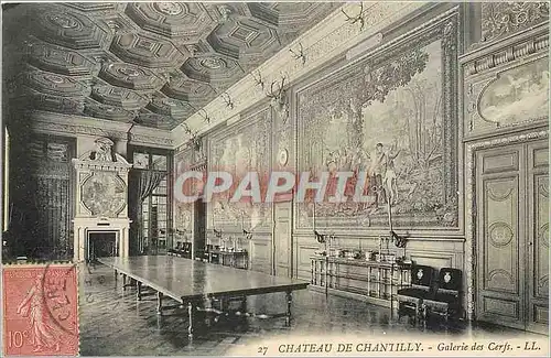 Cartes postales Chateau de Chantilly Galerie des Cerfs