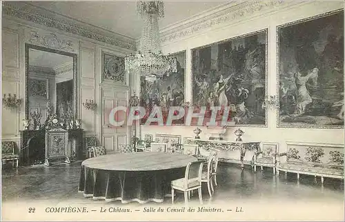 Cartes postales Compiegne Le Chateau Salle du Conseil des Ministres