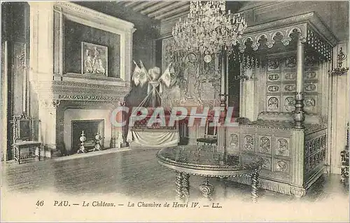 Ansichtskarte AK Pau Le Chateau La Chambre de Henri IV