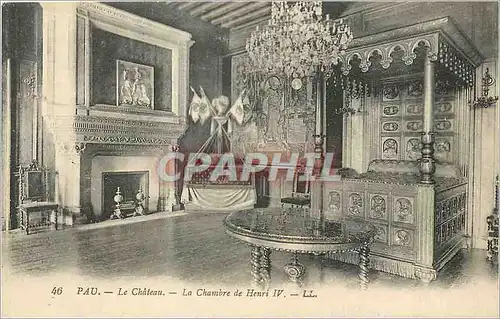 Cartes postales Pau Le Chateau La Chambre de Henri IV