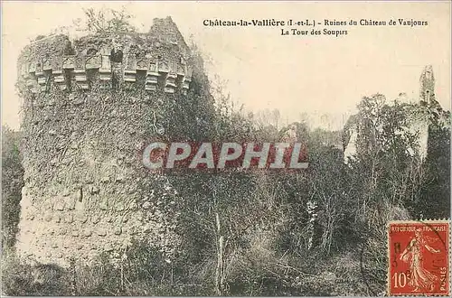 Cartes postales Chateau la Valliere (I et L) Ruines du Chateau de Vaujours Le Tour des Soupirs
